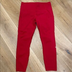 Lululemon Women’s Red Athletic Leggings w pockets